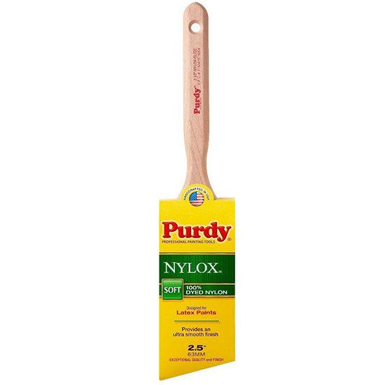 Purdy 2.5" Nylox Glide Angled Trim Brush, 100% Nylon