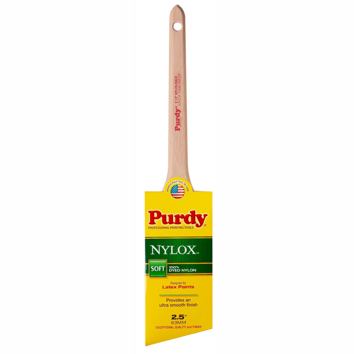 Purdy 2.5" Nylox Dale Angled Trim Brush, 100% Nylon