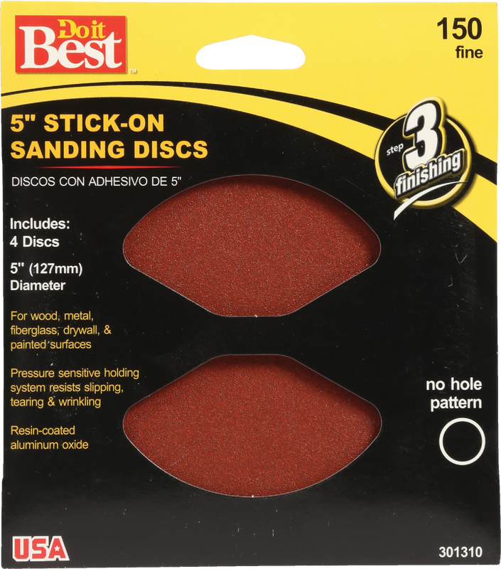 Do it Best 5 In. 150 Grit Stick-On Sanding Disc (4-Pack)