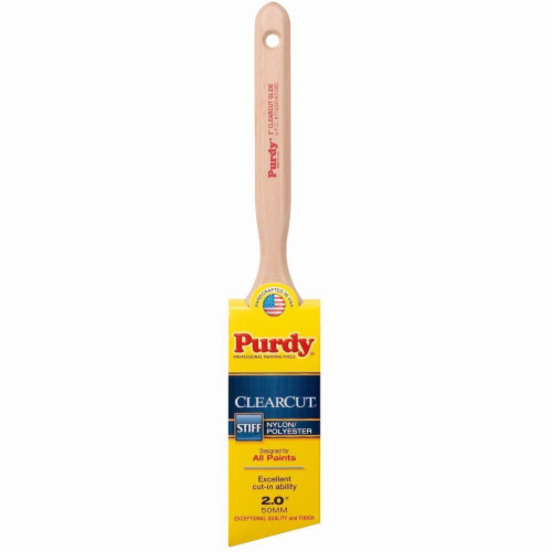 Purdy 2" Clearcut Glide Angled Cut-in & Trim Brush, Nylon/Polyester Blend