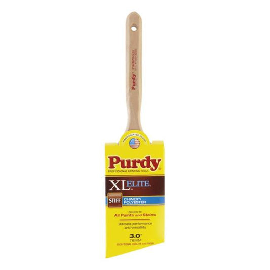 Purdy 3" XL Elite Glide Angled Trim Paint Brush, Chinex/Polyester Blend
