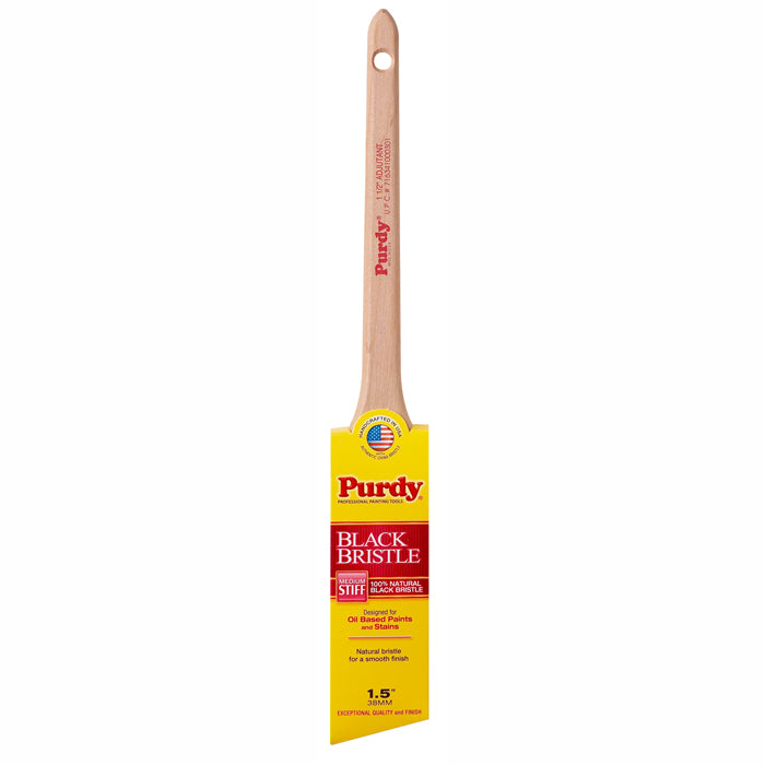 Purdy 1.5" Adjutant Angled Trim Paint Brush, Black Natural Bristle