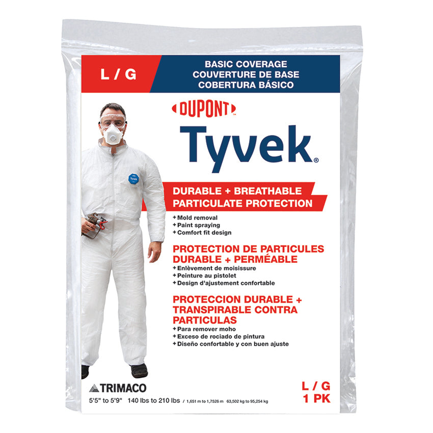 Trimaco Tyvek Coveralls Large
