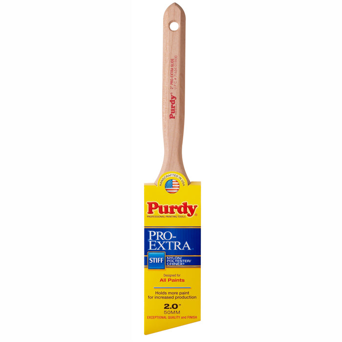 Purdy 2" Pro Extra Glide Angled Trim Paint Brush, Nylon/Polyester/Chinex Blend