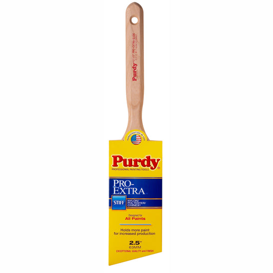 Purdy 2.5" Pro Extra Glide Angled Trim Paint Brush, Nylon/Polyester/Chinex Blend