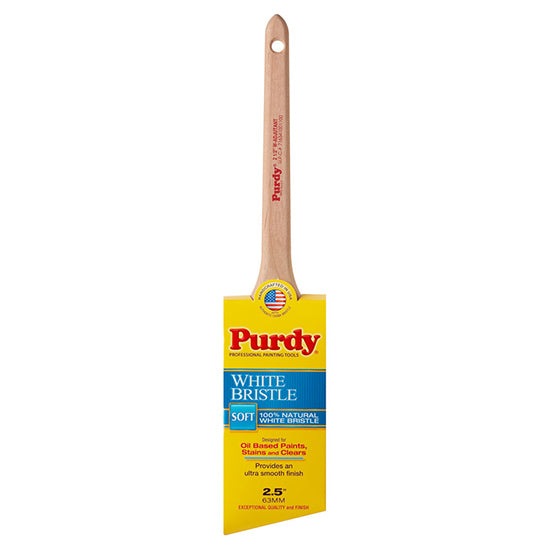 Purdy 2.5" Adjutant Angled Trim Paint Brush, White Natural Bristle