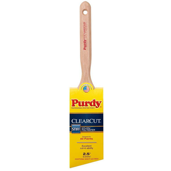 Purdy 2.5" Clearcut Glide Angled Cut-in & Trim Brush, Nylon/Polyester Blend